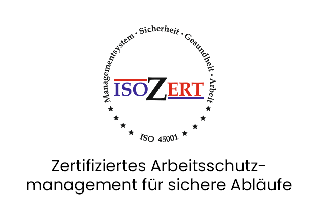 Zertifiziertes Arbeitsschutzmanagement für sichere Abläufe.